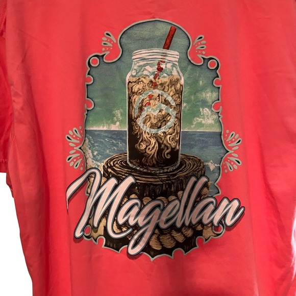 Magellan Outdoors Coral Graphic T-Shirt Women's XL Short Sleeve - Picture 4 of 5